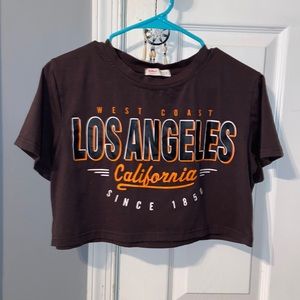 Los Angeles California Logo Crop Top